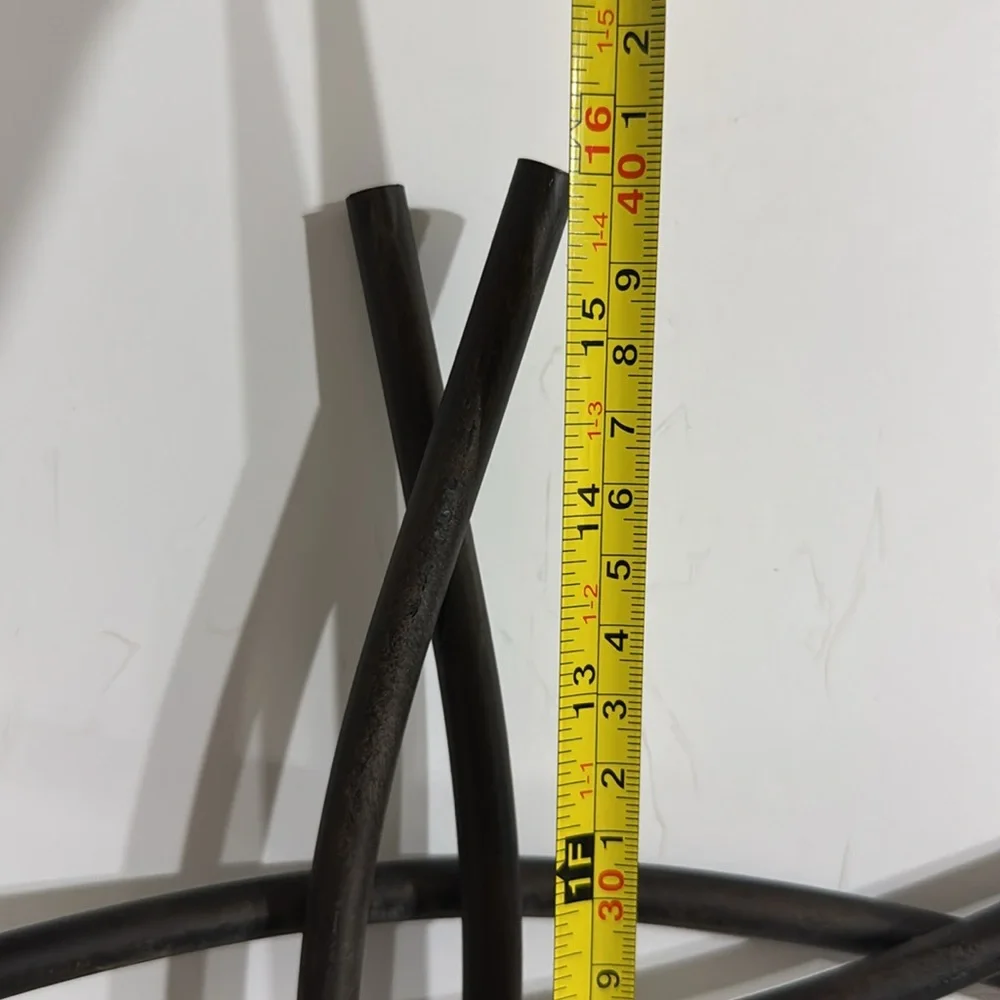 Dicksons Braided Black 16 x 9.5 Metal Hanging Wall Cross - Picture 2 of 4